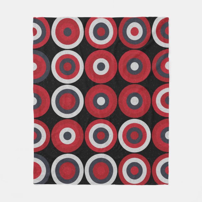 Abstrakt Geometric Mönster generativ beräkning Fleecefilt (Framsidan)