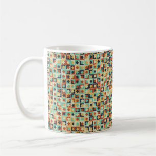 Abstrakt Geometric Mönster generativ beräkning Kaffemugg