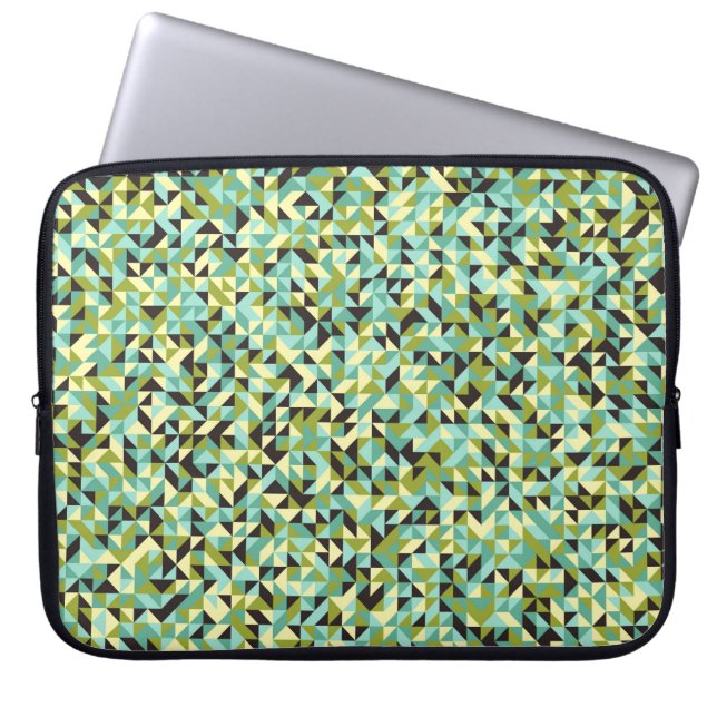 Abstrakt Geometric Mönster generativ beräkning Laptop Fodral (Framsidan)