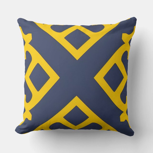 Abstrakt Geometric Mönster Kudde (Framsida)