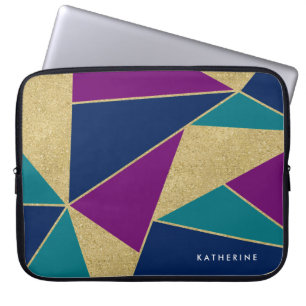 Abstrakt Geometric Mönster Laptop Sleeve