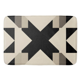 Abstrakt Geometric Mönster med kontrasterande svar Badrumsmatta