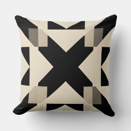 Abstrakt Geometric Mönster med kontrasterande svar Kudde