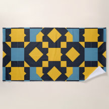 Abstrakt Geometric Mönster med Vibrant Färg