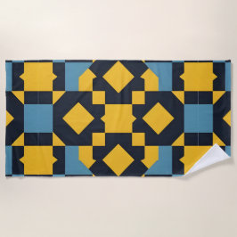 Abstrakt Geometric Mönster med Vibrant Färg