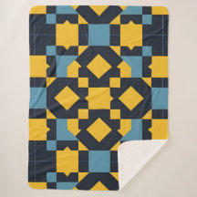 Abstrakt Geometric Mönster med Vibrant Färg