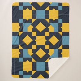 Abstrakt Geometric Mönster med Vibrant Färg