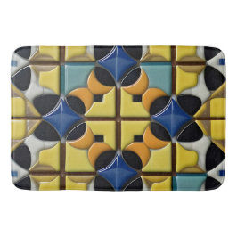 Abstrakt Geometric Mönster med Vibrant Färg Badrumsmatta