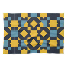 Abstrakt Geometric Mönster med Vibrant Färg