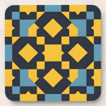 Abstrakt Geometric Mönster med Vibrant Färg