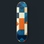 Abstrakt Geometric Mönster Mini Skateboard Bräda 18,5 Cm<br><div class="desc">Mönster med färgstark abstrakt,  geometrisk,  med klara blått,  orange och grädde,  som framkallar modernt konstnärligt stil och design. Sammansättningen uppvisar symmetri och estetisk balans,  perfekt för olika designtillämpningar.</div>