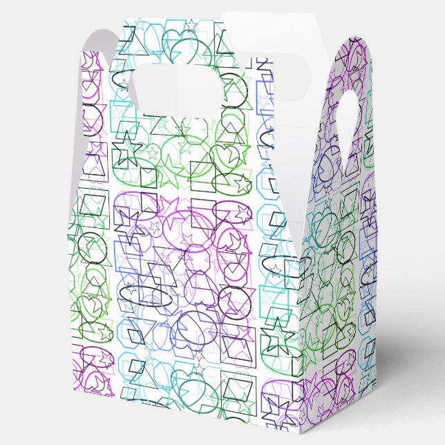 Abstrakt Geometric Mönster | Tilt och filtrerat | Presentaskar (Öppnad)