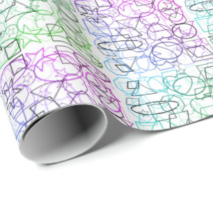 Abstrakt Geometric Mönster Tilt och filtrerat Presentpapper