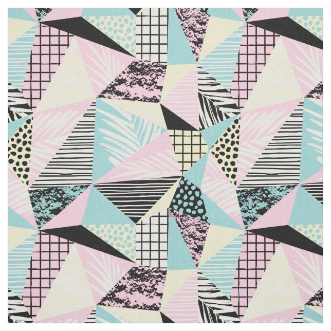 Abstrakt Geometric Mönster Tyg (Provkarta)