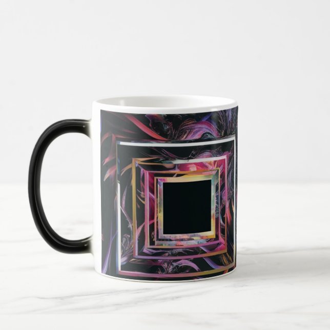 Abstrakt Geometric Morphing Mugg - Heat Reveal Art (Vänster)