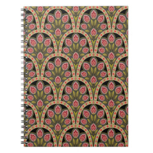 abstrakt Geometric mughal motif blomma patternart. Anteckningsbok