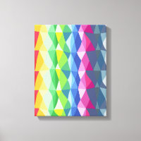 Abstrakt Geometric Rainbow Prism Shapes Mönster