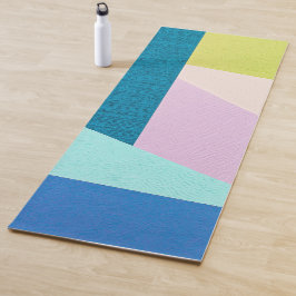 Abstrakt Geometric Shapes Textile Mönster Yoga Mat