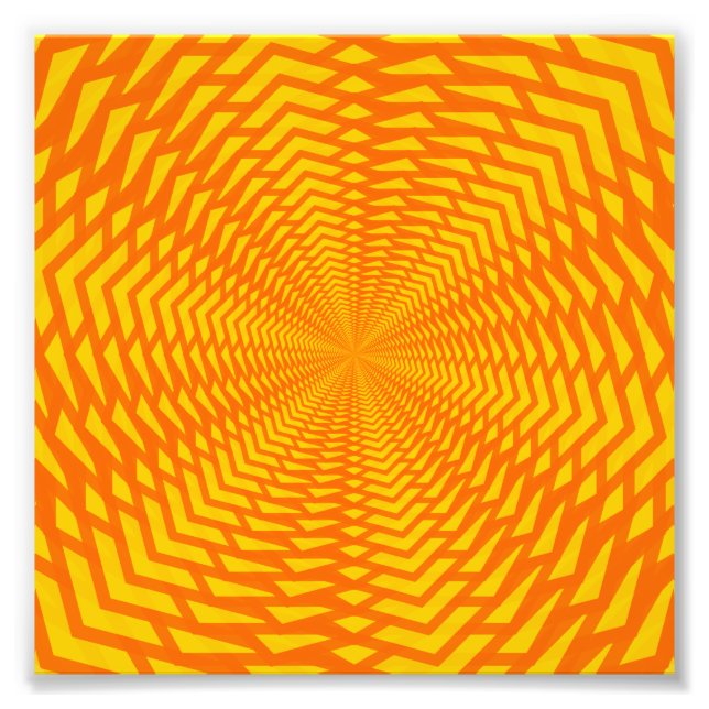 Abstrakt Geometric Sol-like Mönster Fototryck (Framsidan)