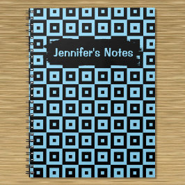 Abstrakt Geometric Square Mönster bärbar dator Anteckningsbok