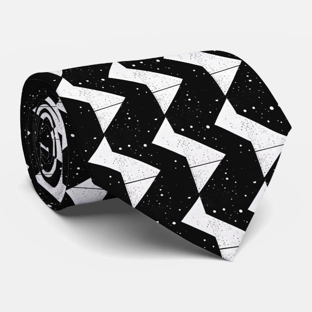 Abstrakt Geometric Starry Night Manar Neck Tie Slips (Rullad)