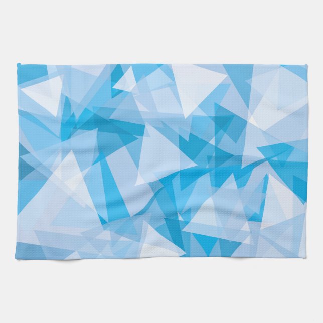Abstrakt Geometric Triangle Mönster Kitchen Towel Kökshandduk (Horisontell)
