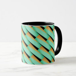 Abstrakt Geometric/Turcos Black & Tans Mugg