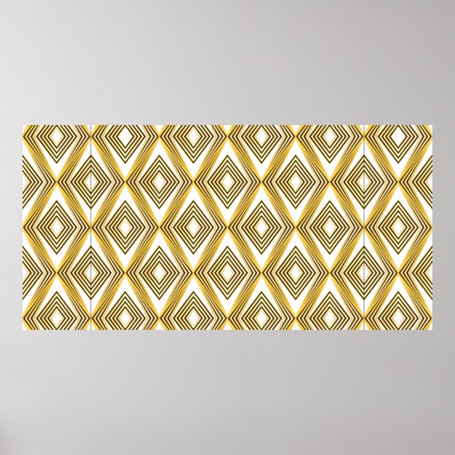 Abstrakt geometrisk bakgrund. Art Deco.  Poster (Framsidan)