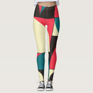 Abstrakt geometrisk, beräkningsmässig konstillustr leggings