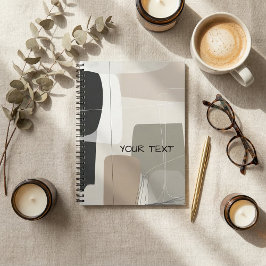 Abstrakt geometrisk boho modern anteckningsbok