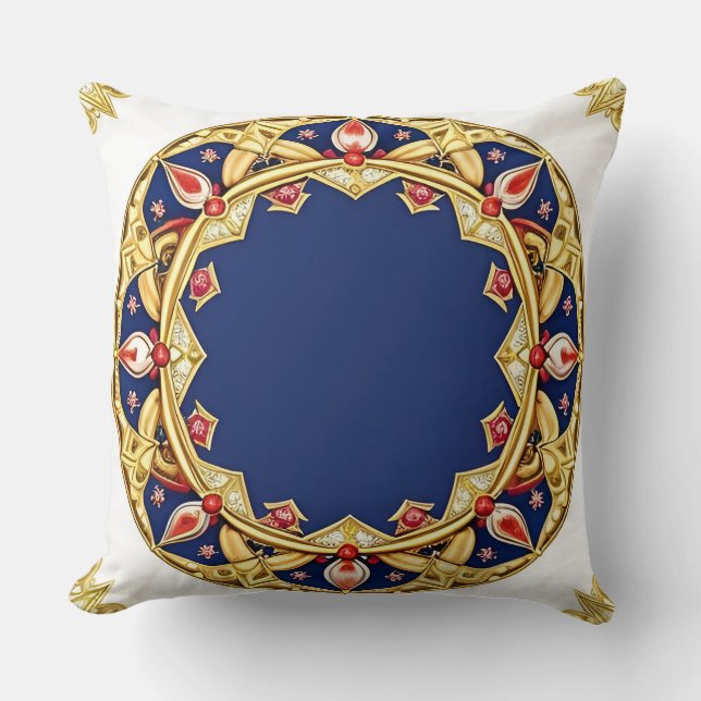 Abstrakt geometrisk design kudde (Framsida)