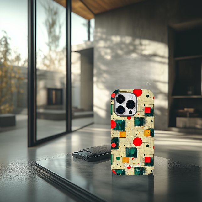 Abstrakt geometrisk design med anpassat namn (Skapare uppladdad)