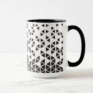Abstrakt geometrisk design mugg