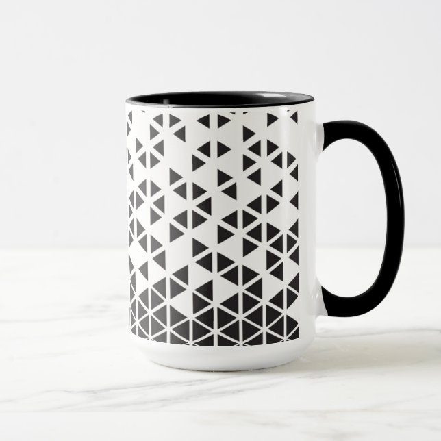 Abstrakt geometrisk design mugg (Höger)