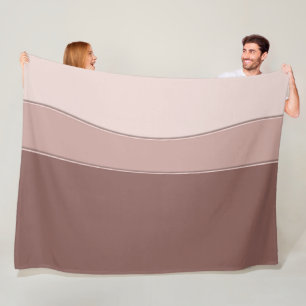 Abstrakt geometrisk dynamisk beige textur fleecefilt