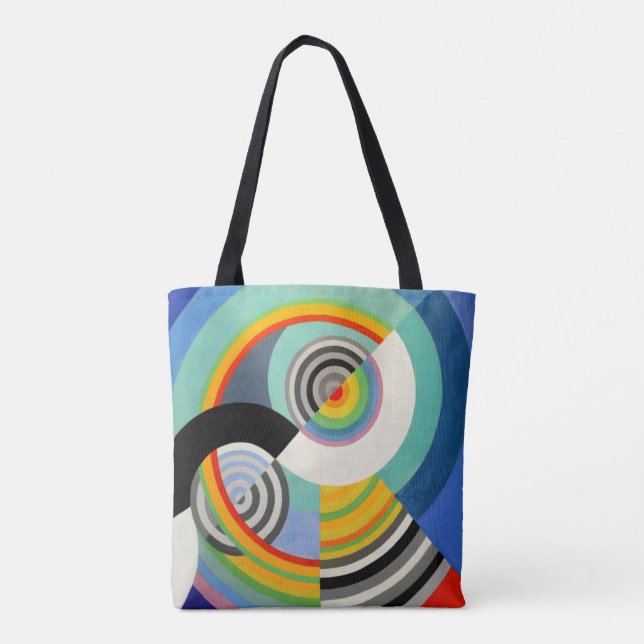 abstrakt geometrisk färgglad av Robert Delaunay Tygkasse (Baksida)