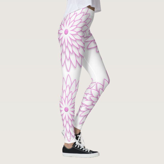 Abstrakt geometrisk Flower. Leggings (Höger)