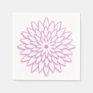 Abstrakt geometrisk flower. pappersservett