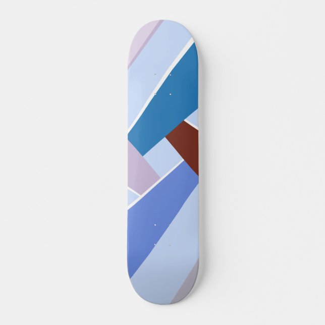 Abstrakt geometrisk form 3 mini skateboard bräda 18,5 cm (Framsida)