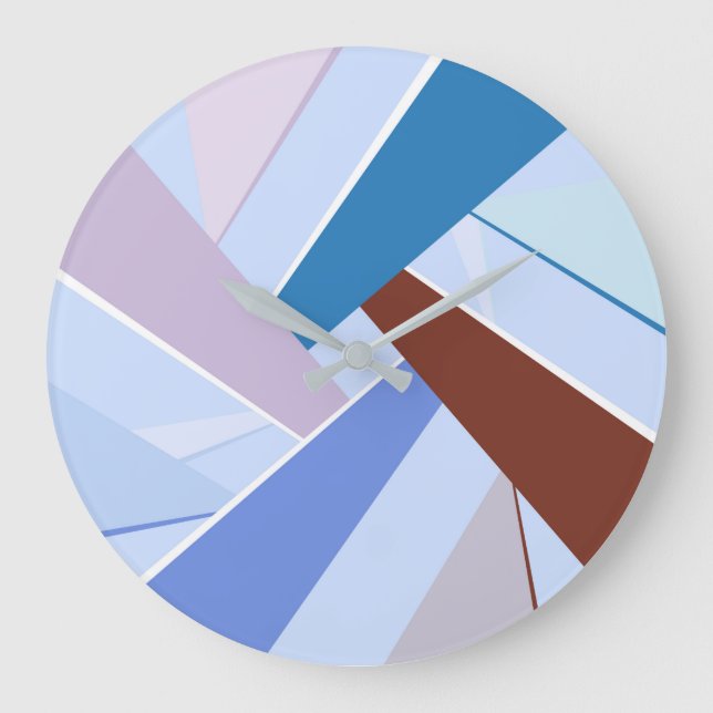Abstrakt geometrisk form 3 stor klocka (Framsida)