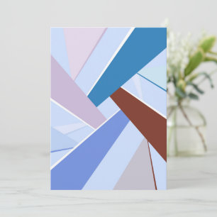 Abstrakt geometrisk form 3 tack kort