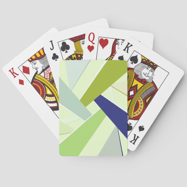 Abstrakt geometrisk form 4 casinokort (Baksidan)