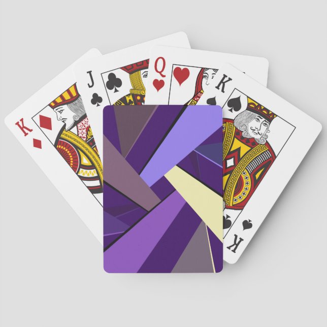 Abstrakt geometrisk form 5 casinokort (Baksidan)