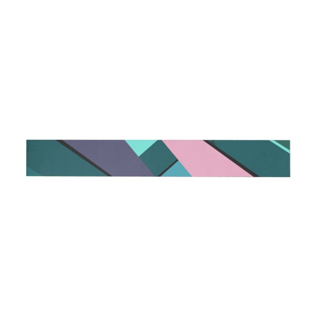 Abstrakt geometrisk form 6 etikettband (Individual)