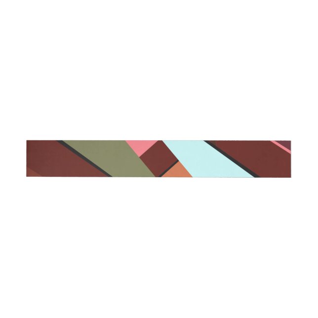 Abstrakt geometrisk form 7 etikettband (Individual)