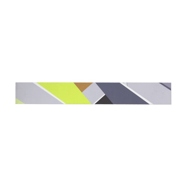 Abstrakt geometrisk form 8 etikettband (Individual)