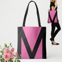 Abstrakt geometrisk form i svart och neonrosa