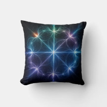 Abstrakt geometrisk glöd kastkudde