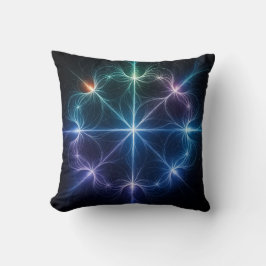 Abstrakt geometrisk glöd kastkudde kudde