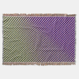 Abstrakt Geometrisk Gradient Rutigt Mönster 1278 Filt